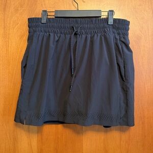 Athleta Black Skort Skirt Shorts Pockets 14